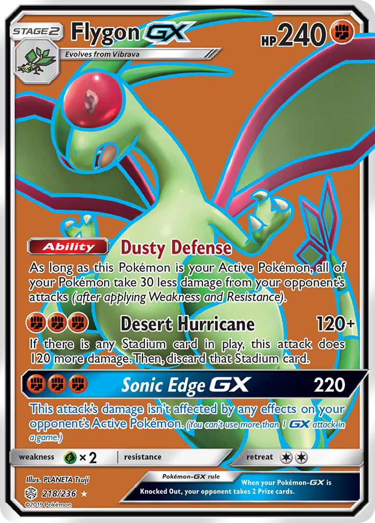 Flygon GX (218/236) [Sun & Moon: Cosmic Eclipse] | Galaxy Games LLC