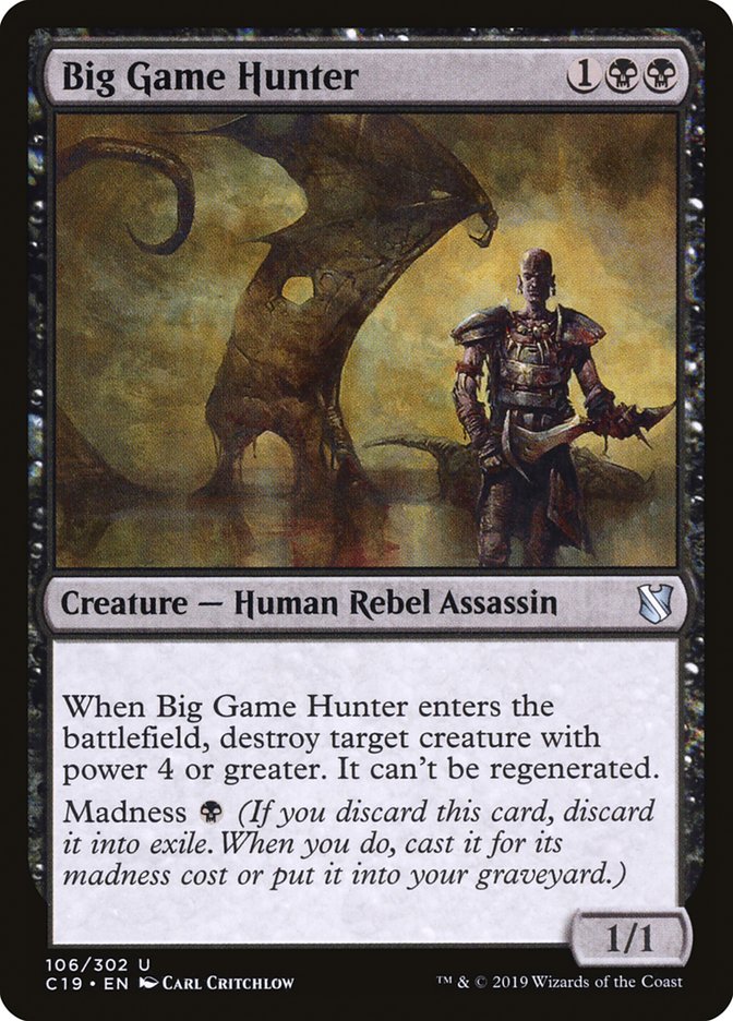 Big Game Hunter [Commander 2019] | Galaxy Games LLC