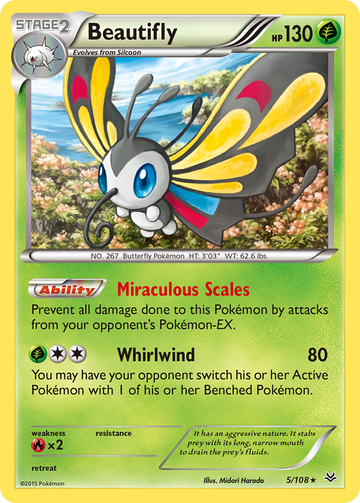 Beautifly (5/108) [XY: Roaring Skies] | Galaxy Games LLC