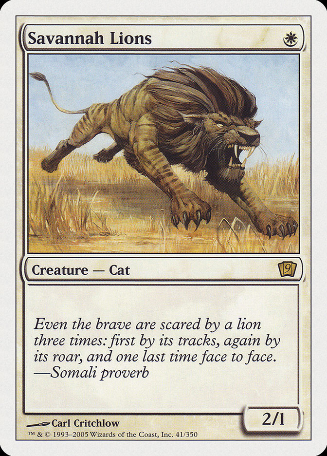 Savannah Lions [Ninth Edition] | Galaxy Games LLC