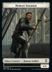 Eldrazi // Human Soldier Double-sided Token [Streets of New Capenna Commander Tokens] | Galaxy Games LLC