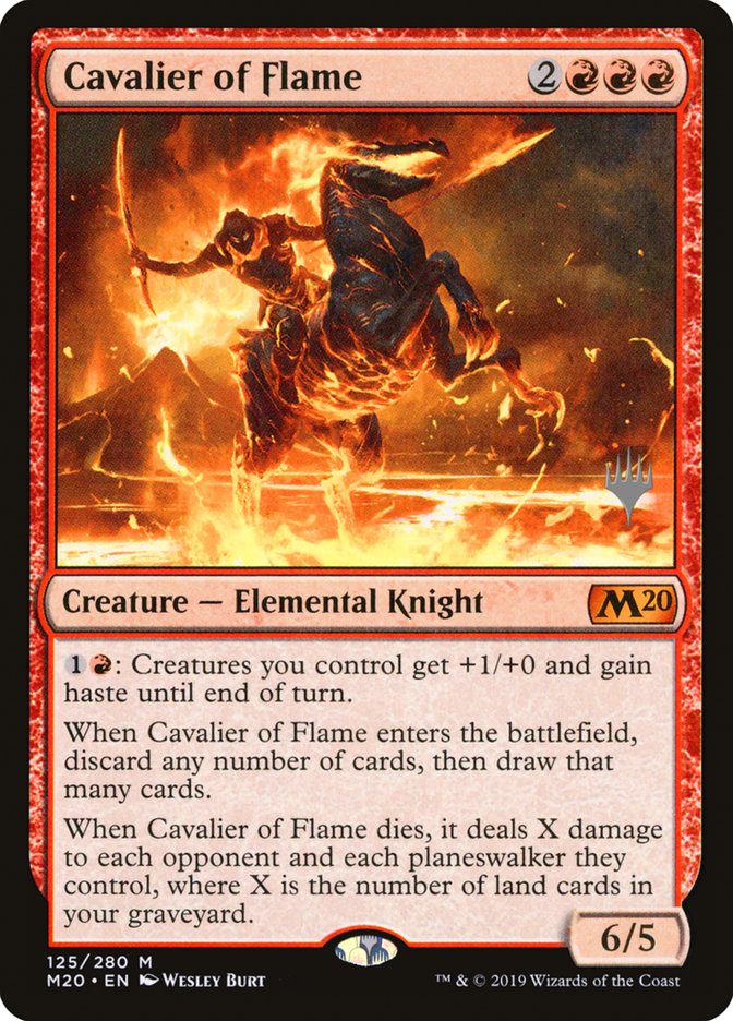Cavalier of Flame (Promo Pack) [Core Set 2020 Promos] | Galaxy Games LLC