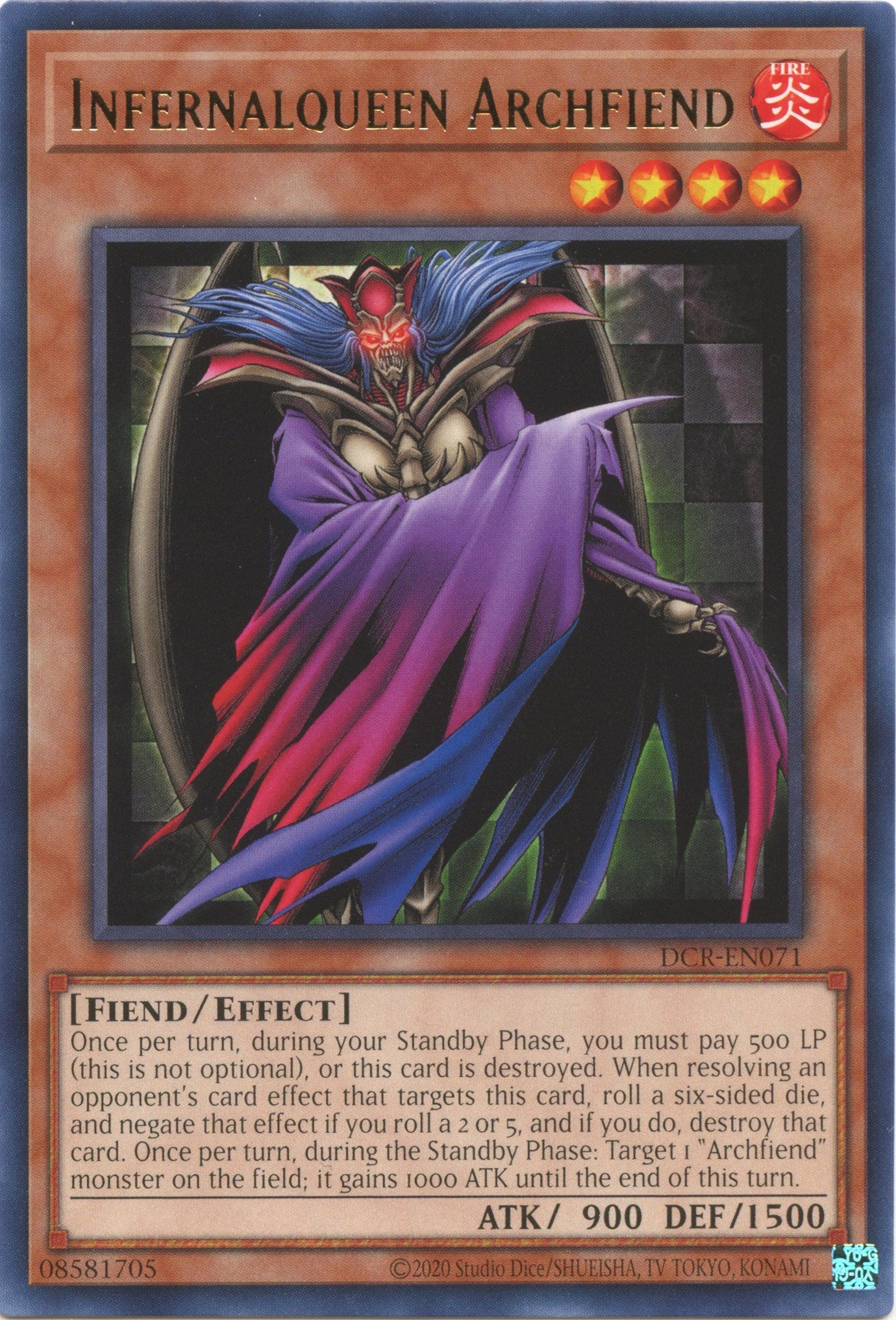 Infernalqueen Archfiend (25th Anniversary) [DCR-EN071] Rare | Galaxy Games LLC