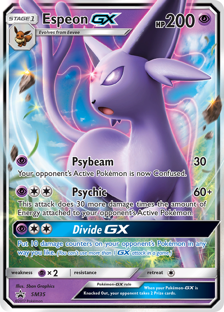 Espeon GX (SM35) [Sun & Moon: Black Star Promos] | Galaxy Games LLC