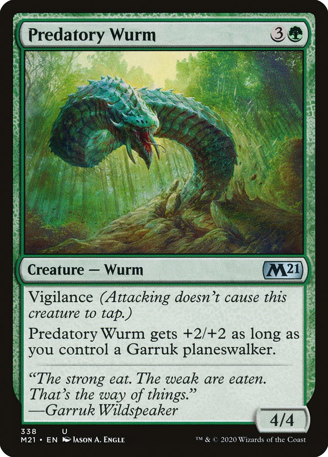 Predatory Wurm [Core Set 2021] | Galaxy Games LLC