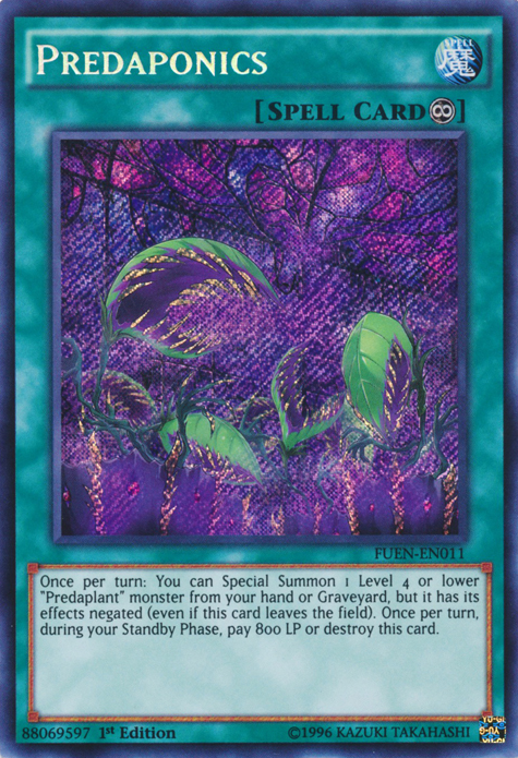 Predaponics [FUEN-EN011] Secret Rare | Galaxy Games LLC