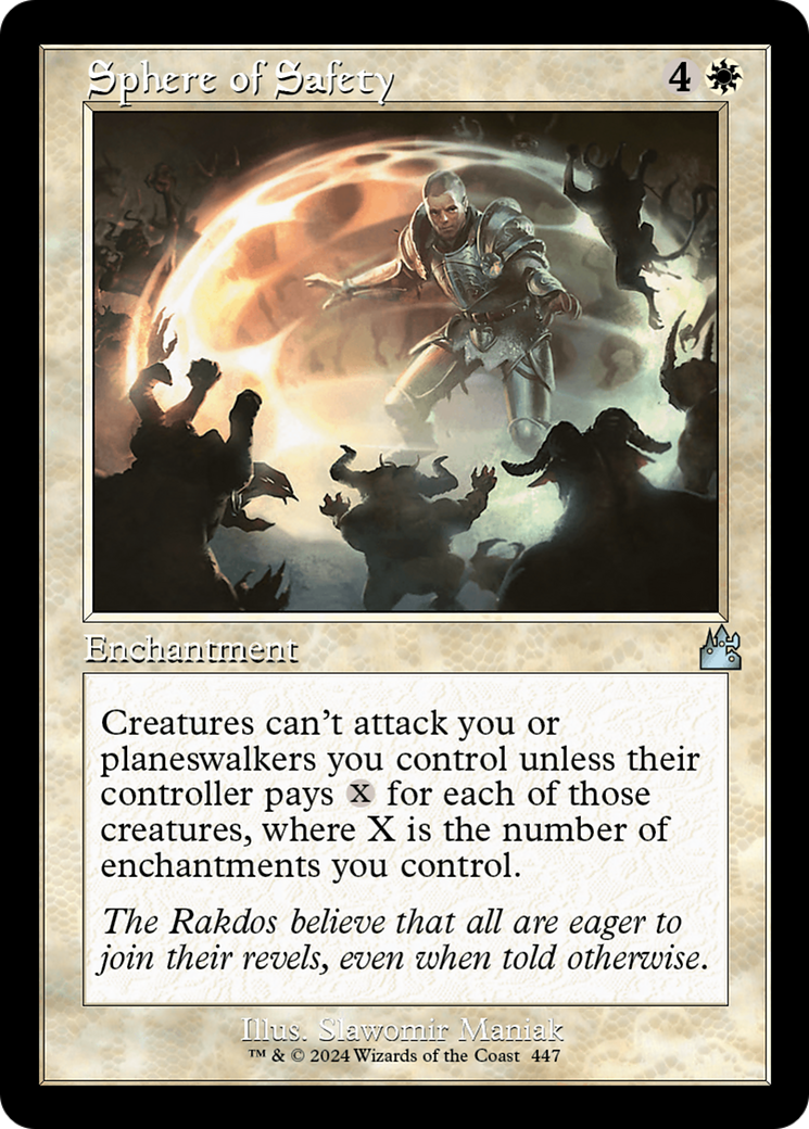 Sphere of Safety (Retro Frame) [Ravnica Remastered] | Galaxy Games LLC