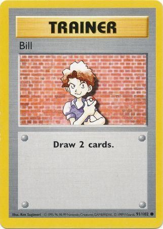 Bill (91/102) [Base Set Shadowless Unlimited] | Galaxy Games LLC