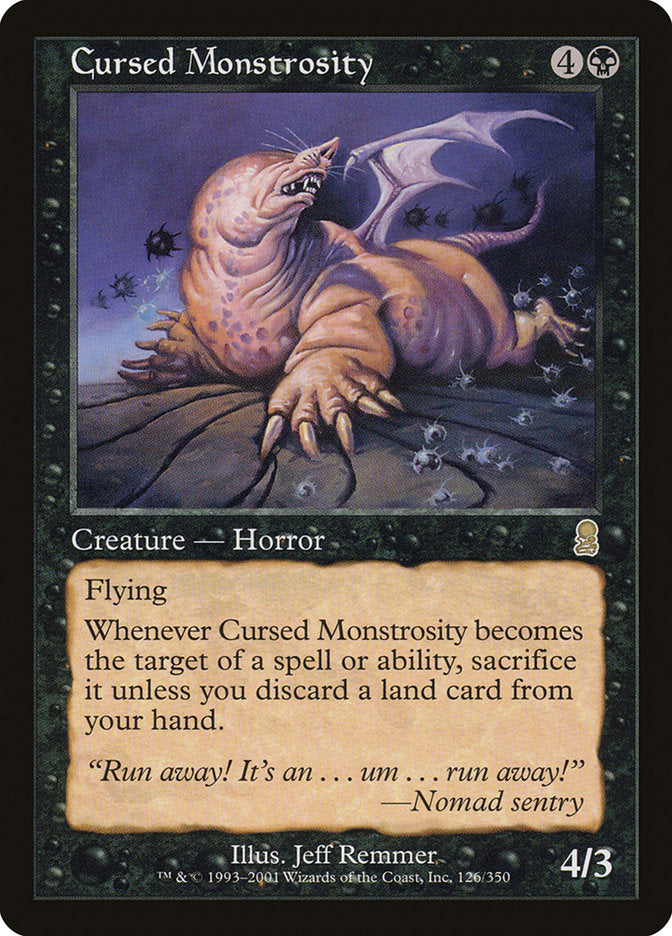 Cursed Monstrosity [Odyssey] | Galaxy Games LLC
