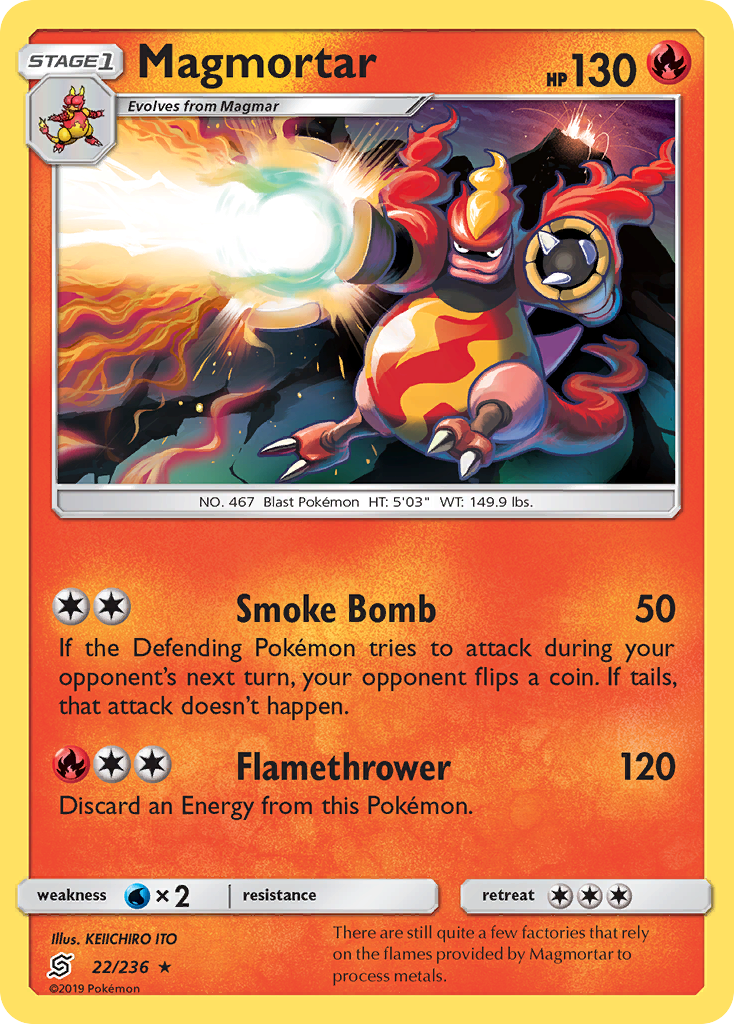 Magmortar (22/236) [Sun & Moon: Unified Minds] | Galaxy Games LLC