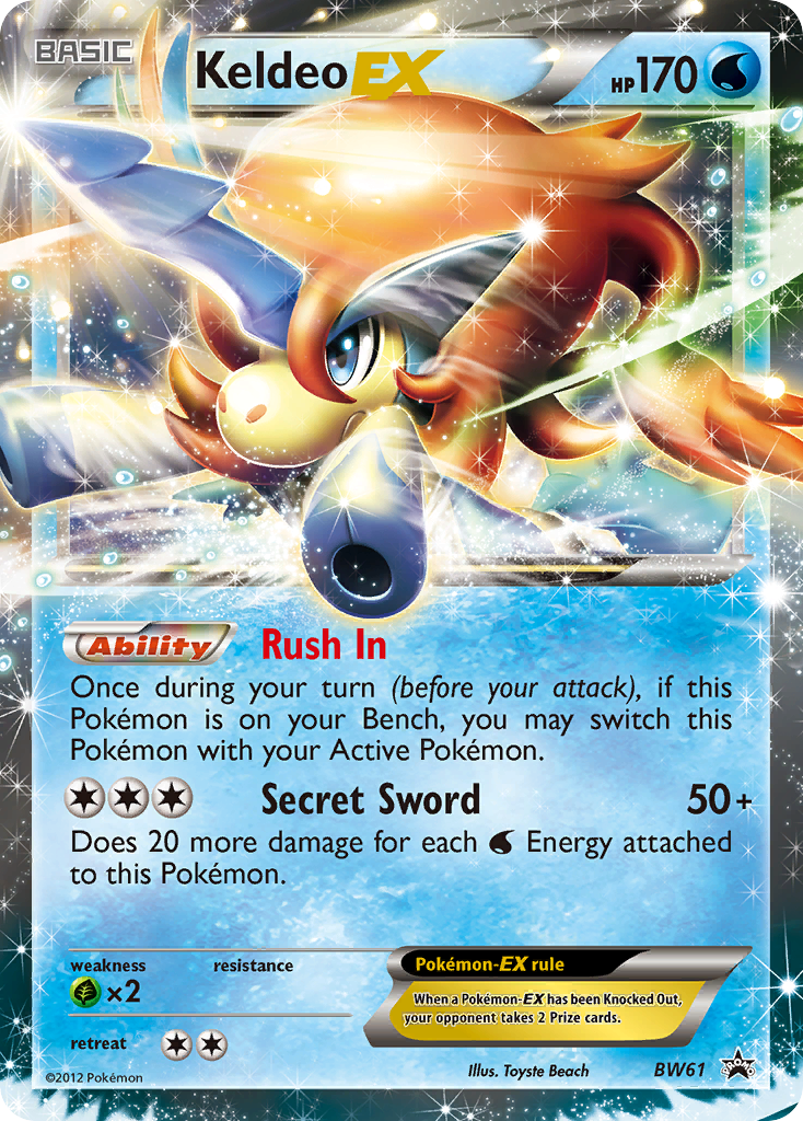 Keldeo EX (BW61) [Black & White: Black Star Promos] | Galaxy Games LLC