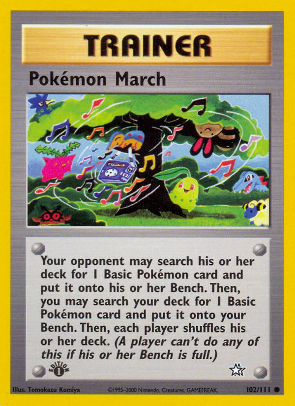 Pokemon March (102/111) [Neo Genesis 1st Edition] | Galaxy Games LLC