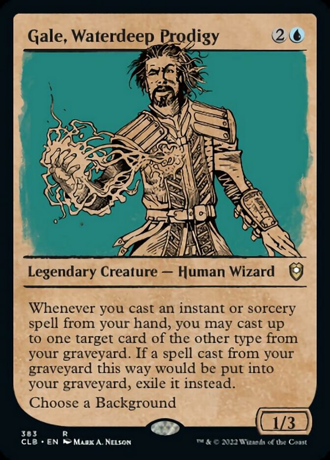 Gale, Waterdeep Prodigy (Showcase) [Commander Legends: Battle for Baldur's Gate] | Galaxy Games LLC