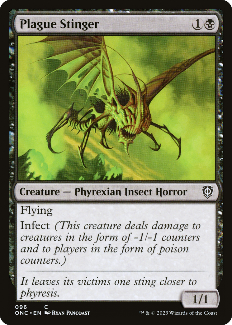 Plague Stinger [Phyrexia: All Will Be One Commander] | Galaxy Games LLC