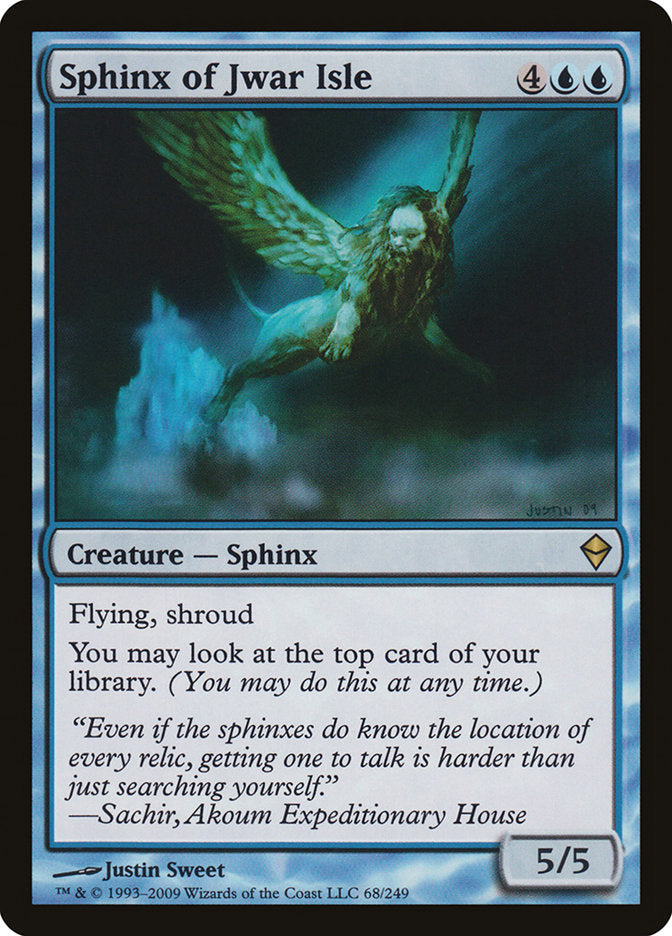 Sphinx of Jwar Isle [Zendikar] | Galaxy Games LLC