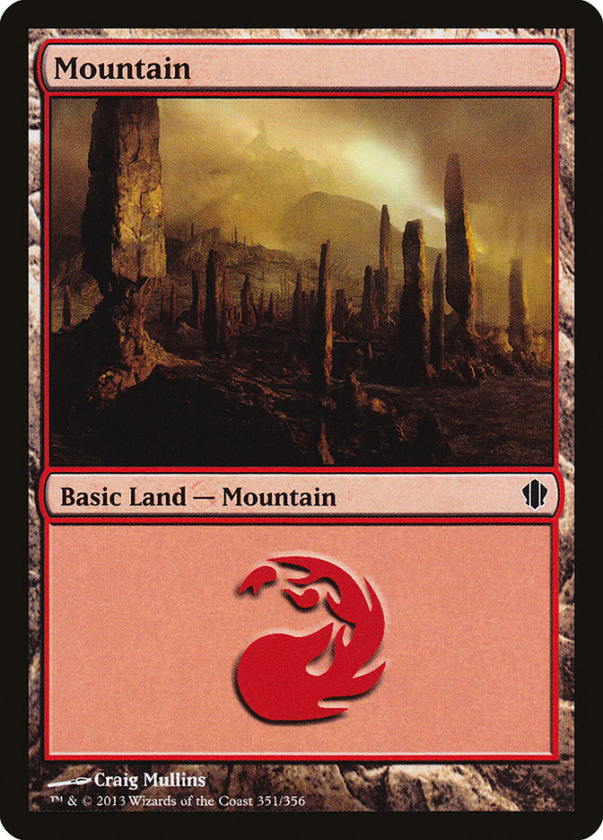 Mountain (351) [Commander 2013] | Galaxy Games LLC
