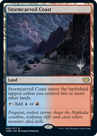 Stormcarved Coast (Promo Pack) [Innistrad: Crimson Vow Promos] | Galaxy Games LLC