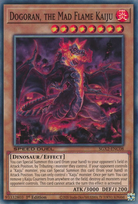 Dogoran, the Mad Flame Kaiju [SGX2-ENC08] Secret Rare | Galaxy Games LLC