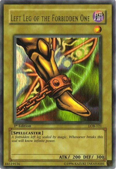 Left Leg of the Forbidden One [LOB-121] Ultra Rare | Galaxy Games LLC