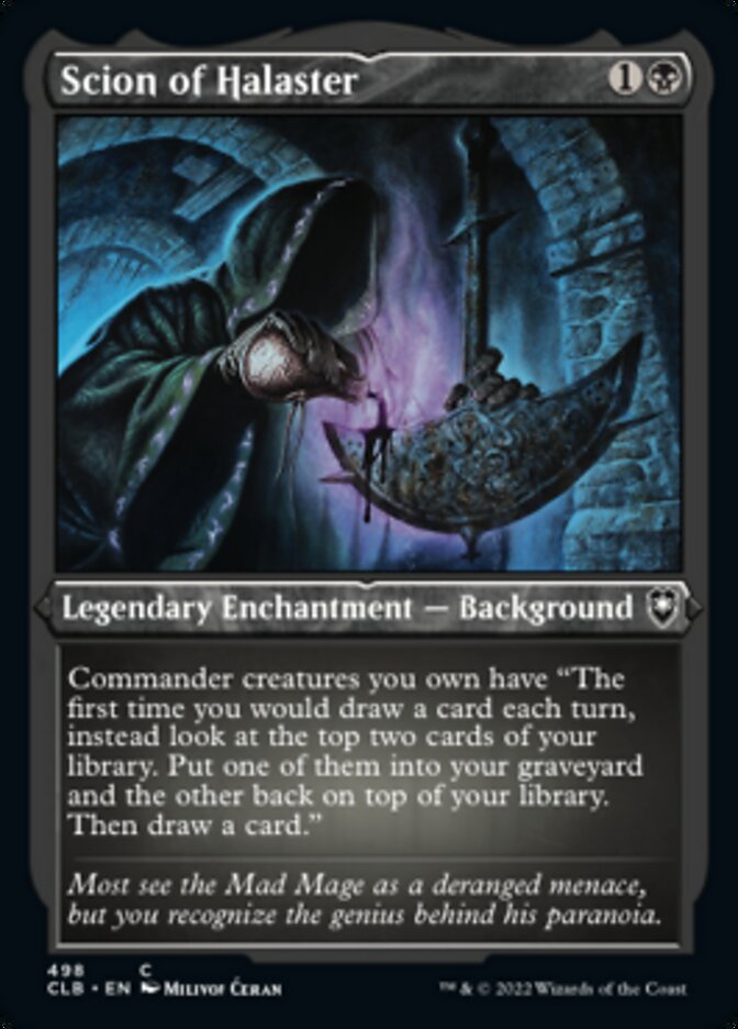 Scion of Halaster (Foil Etched) [Commander Legends: Battle for Baldur's Gate] | Galaxy Games LLC