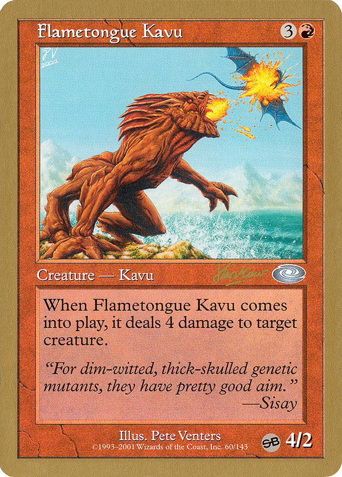 Flametongue Kavu (Sim Han How) (SB) [World Championship Decks 2002] | Galaxy Games LLC