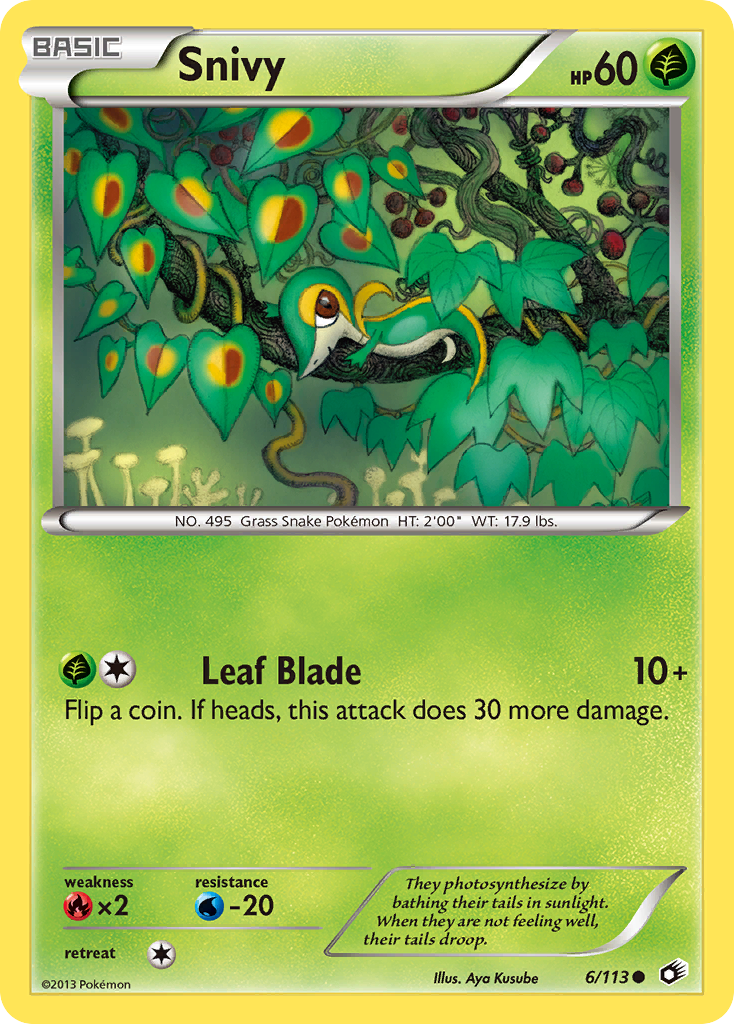 Snivy (6/113) [Black & White: Legendary Treasures] | Galaxy Games LLC