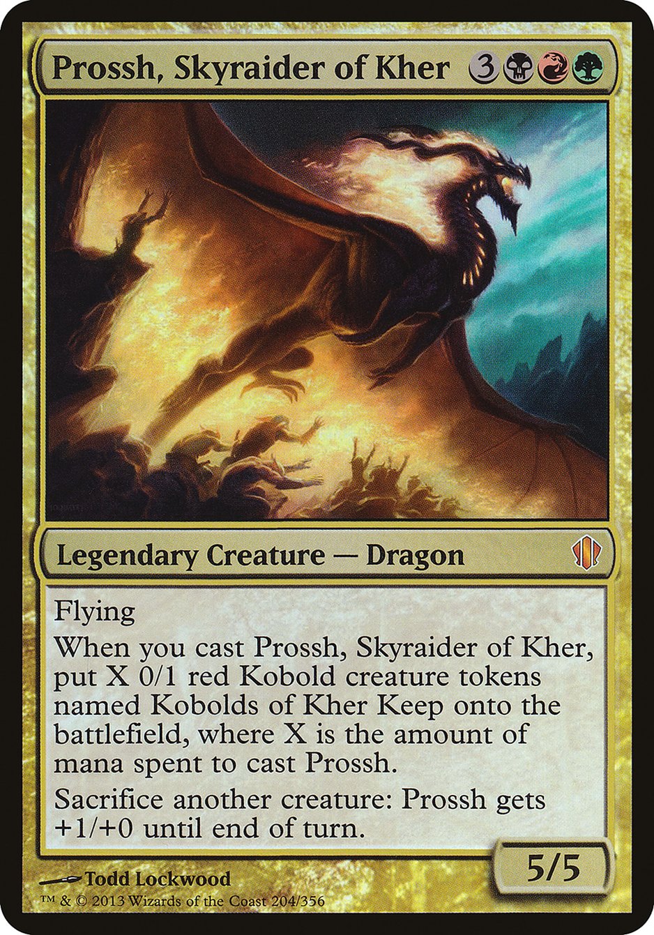 Prossh, Skyraider of Kher (Oversized) [Commander 2013 Oversized] | Galaxy Games LLC