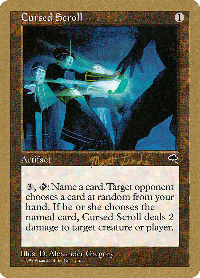 Cursed Scroll (Matt Linde) [World Championship Decks 1999] | Galaxy Games LLC