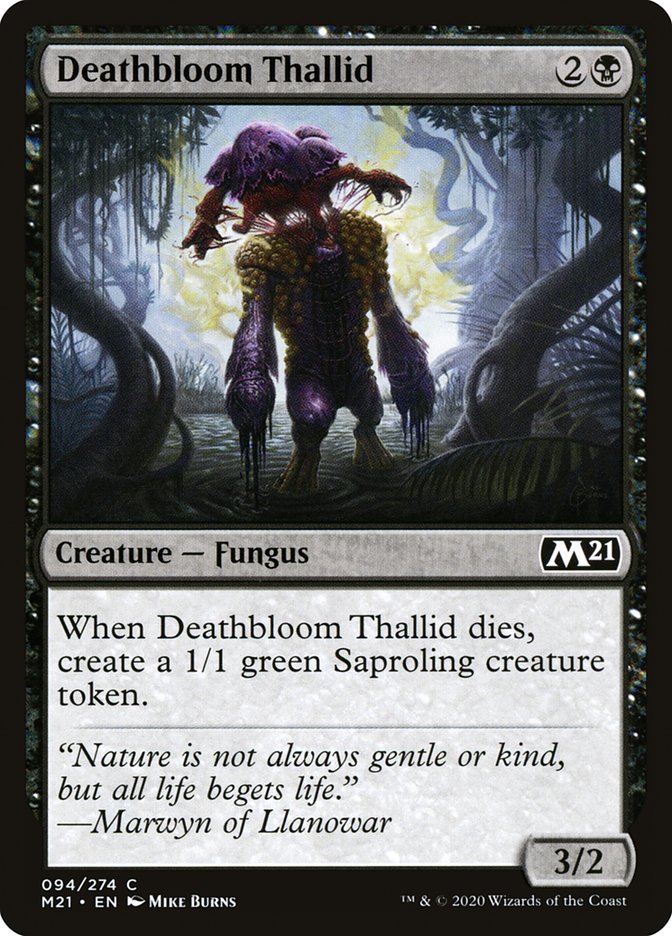 Deathbloom Thallid [Core Set 2021] | Galaxy Games LLC