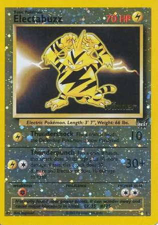 Electabuzz (1) (Winner) [Best of Promos] | Galaxy Games LLC