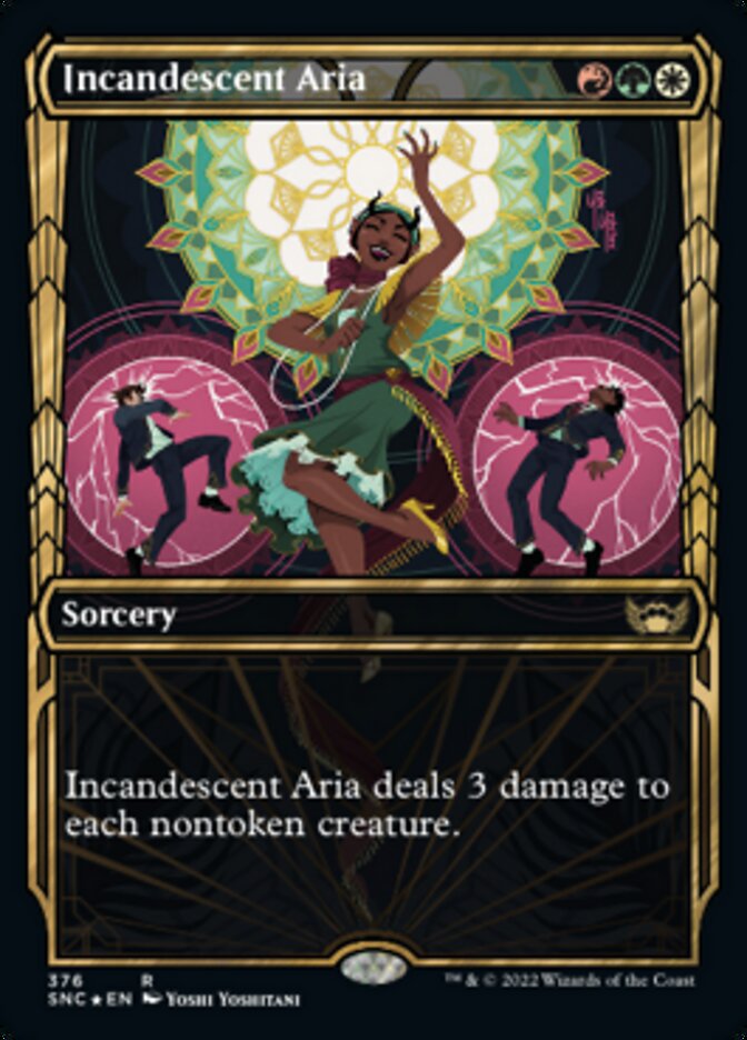 Incandescent Aria (Showcase Golden Age Gilded Foil) [Streets of New Capenna] | Galaxy Games LLC
