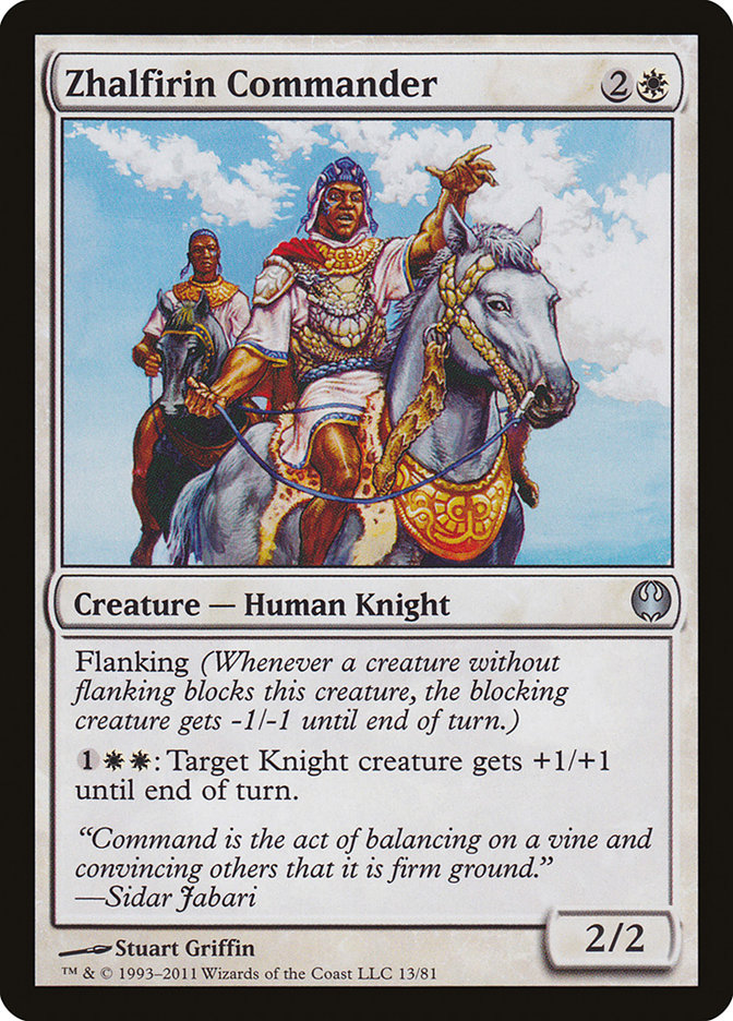 Zhalfirin Commander [Duel Decks: Knights vs. Dragons] | Galaxy Games LLC