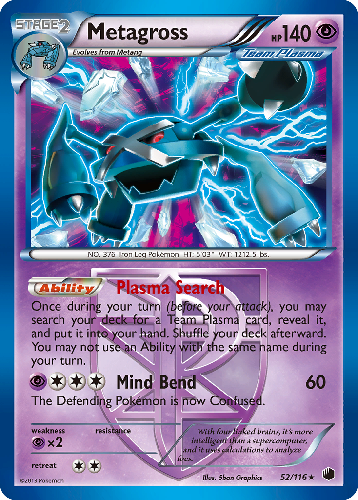 Metagross (52/116) [Black & White: Plasma Freeze] | Galaxy Games LLC