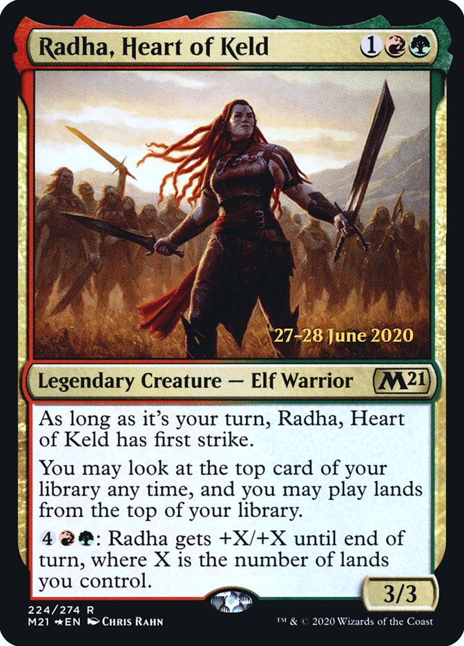 Radha, Heart of Keld [Core Set 2021 Prerelease Promos] | Galaxy Games LLC