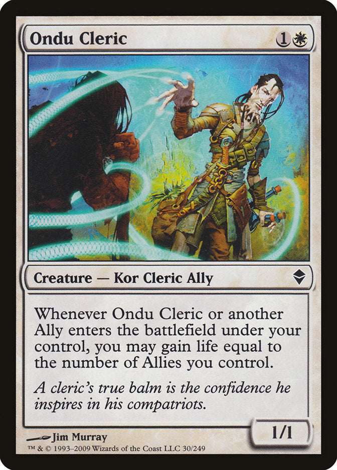 Ondu Cleric [Zendikar] | Galaxy Games LLC