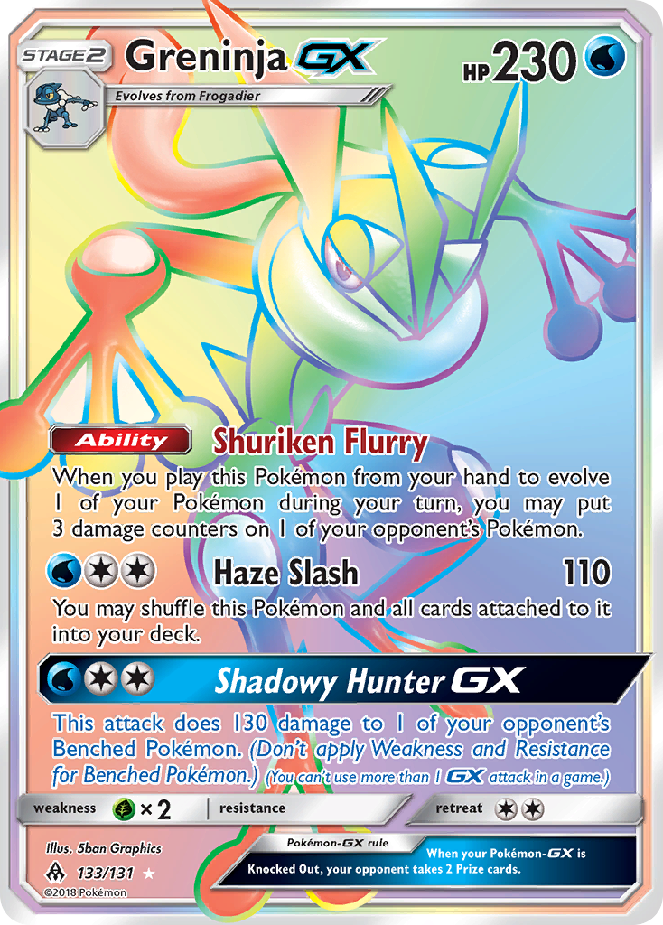 Greninja GX (133/131) [Sun & Moon: Forbidden Light] | Galaxy Games LLC