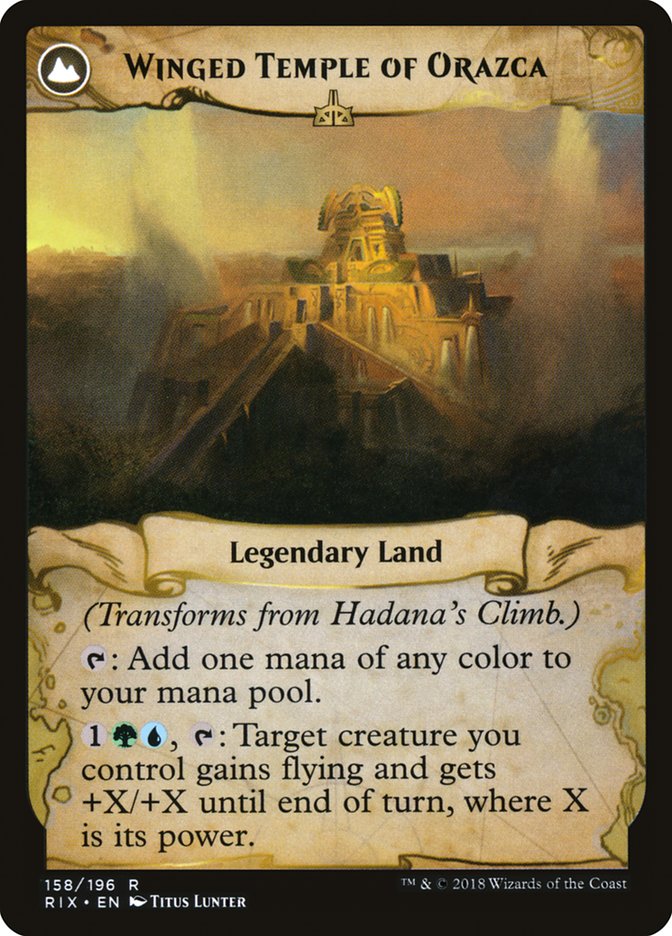 Hadana's Climb // Winged Temple of Orazca [Rivals of Ixalan] | Galaxy Games LLC