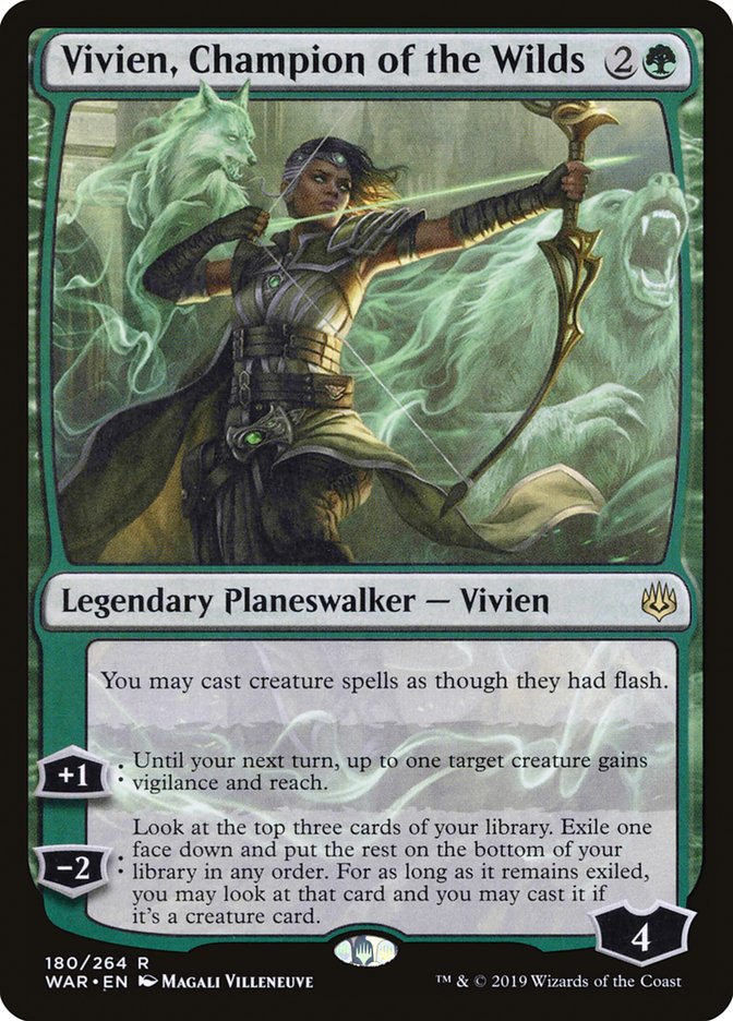 Vivien, Champion of the Wilds [War of the Spark] | Galaxy Games LLC