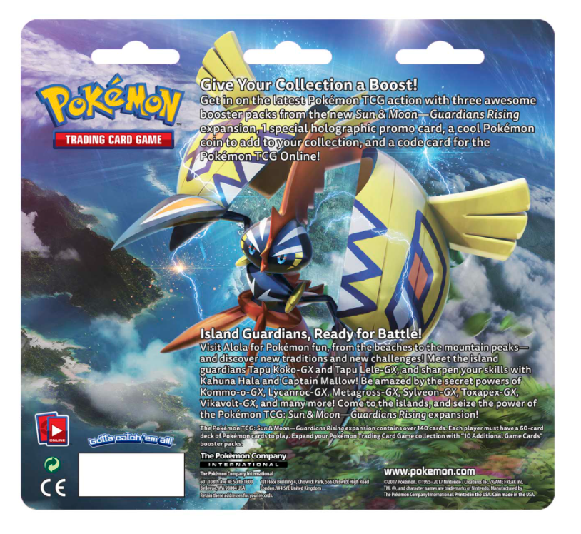 Sun & Moon: Guardians Rising - 3-Pack Blister (Vikavolt) | Galaxy Games LLC