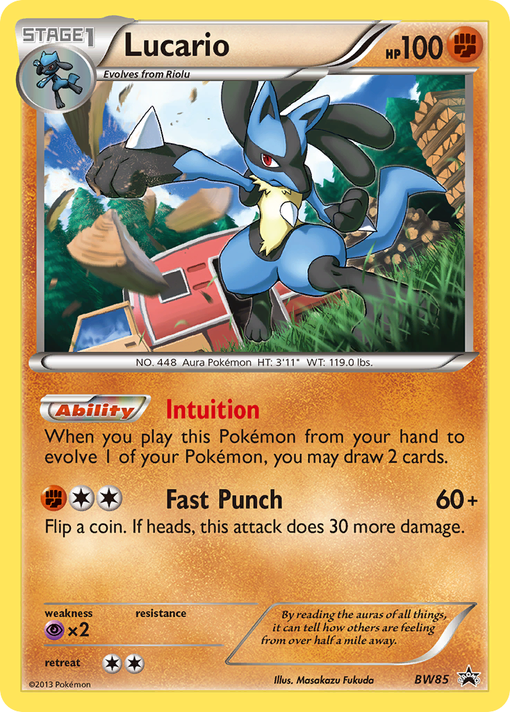 Lucario (BW85) [Black & White: Black Star Promos] | Galaxy Games LLC