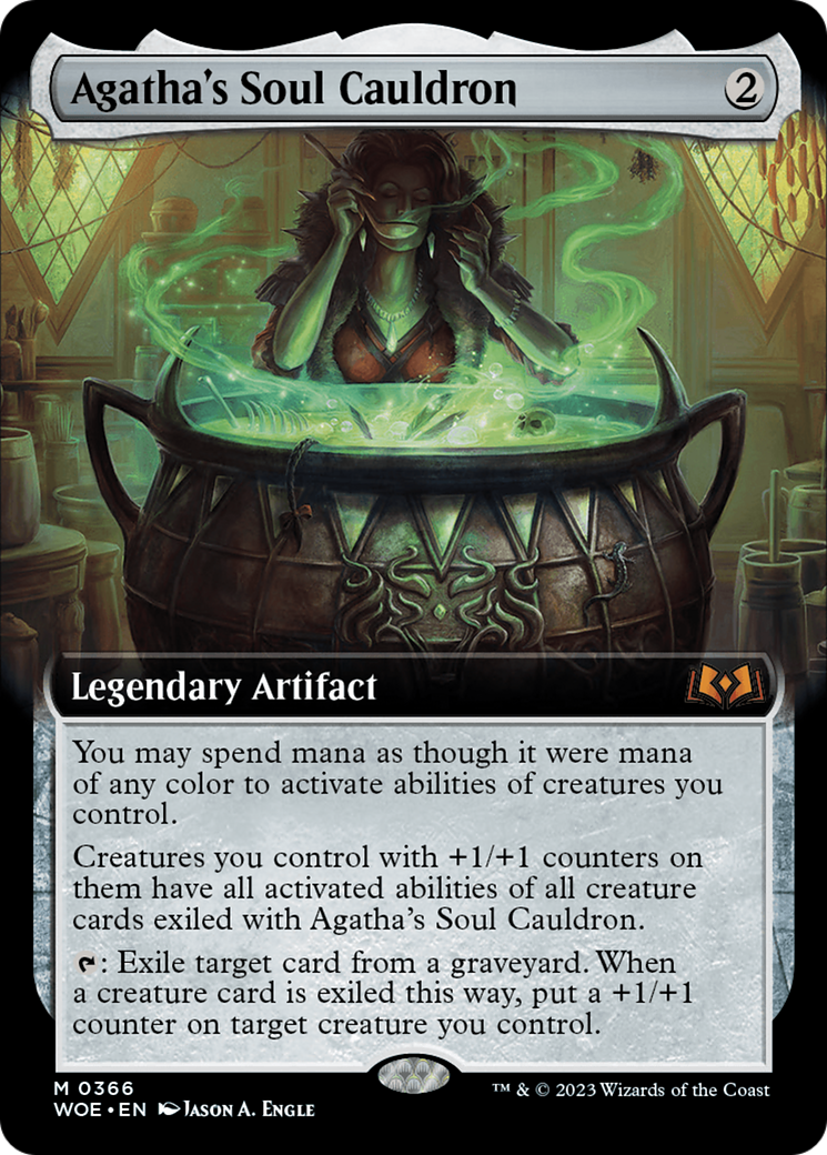 Agatha's Soul Cauldron (Extended Art) [Wilds of Eldraine] | Galaxy Games LLC