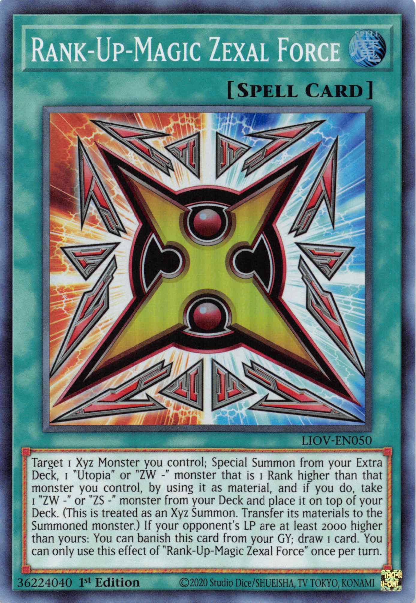 Rank-Up-Magic Zexal Force [LIOV-EN050] Super Rare | Galaxy Games LLC