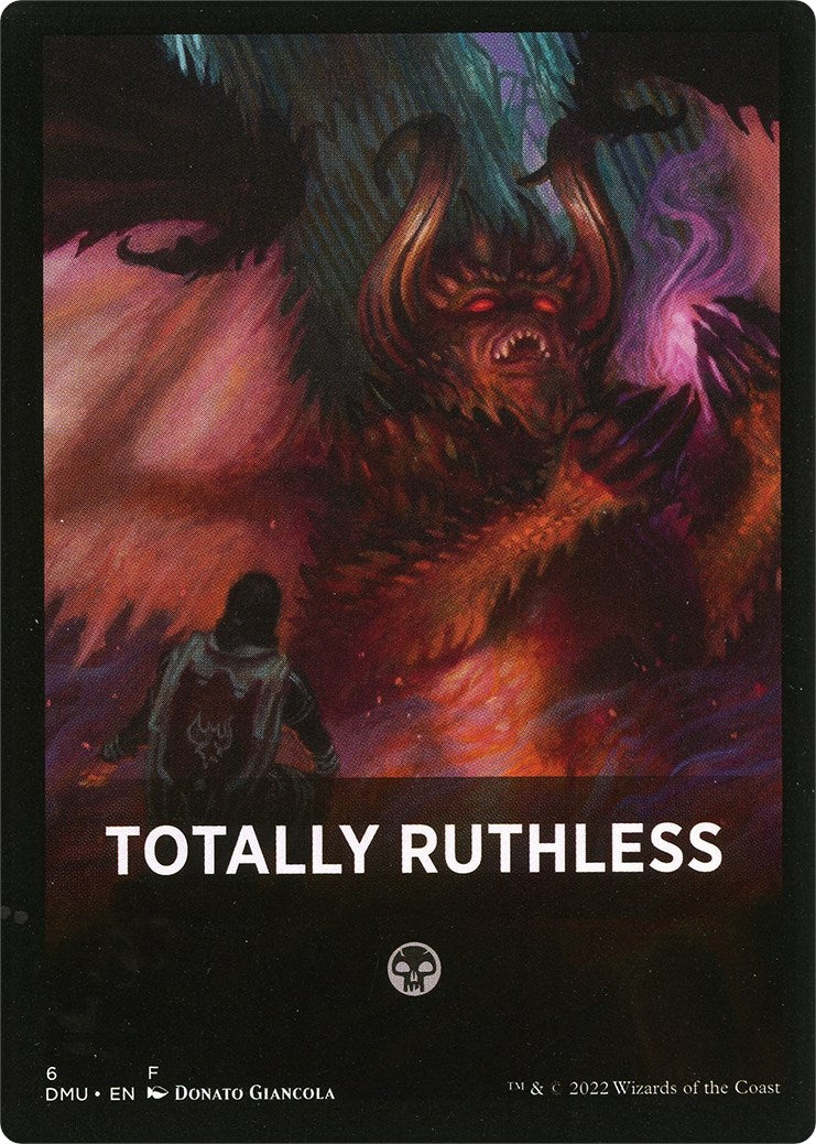 Totally Ruthless Theme Card [Dominaria United Tokens] | Galaxy Games LLC