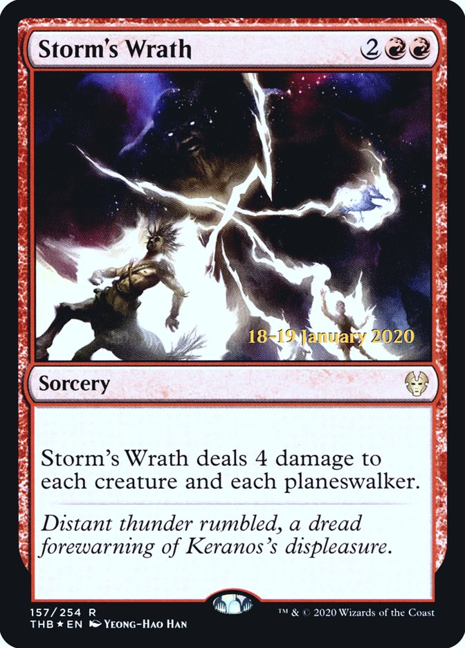 Storm's Wrath [Theros Beyond Death Prerelease Promos] | Galaxy Games LLC