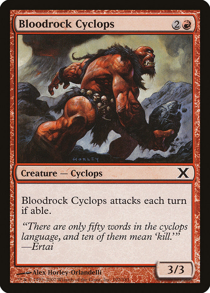 Bloodrock Cyclops [Tenth Edition] | Galaxy Games LLC
