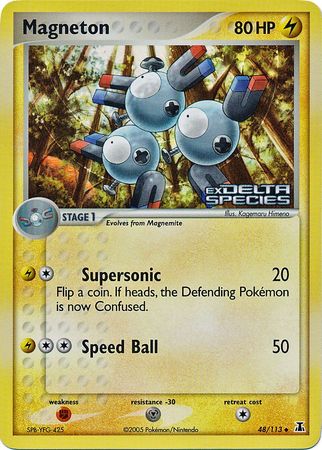 Magneton (48/113) (Stamped) [EX: Delta Species] | Galaxy Games LLC