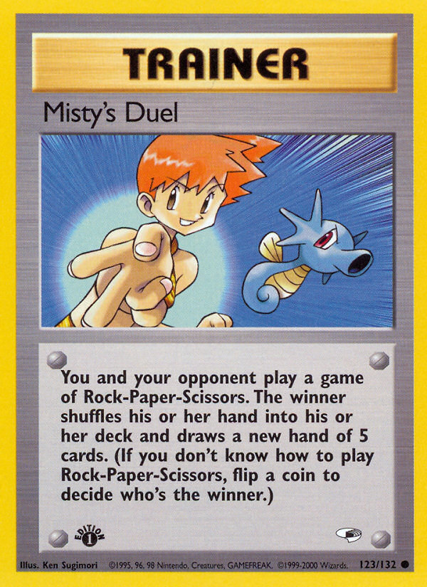 Misty's Duel (123/132) [Gym Heroes 1st Edition] | Galaxy Games LLC