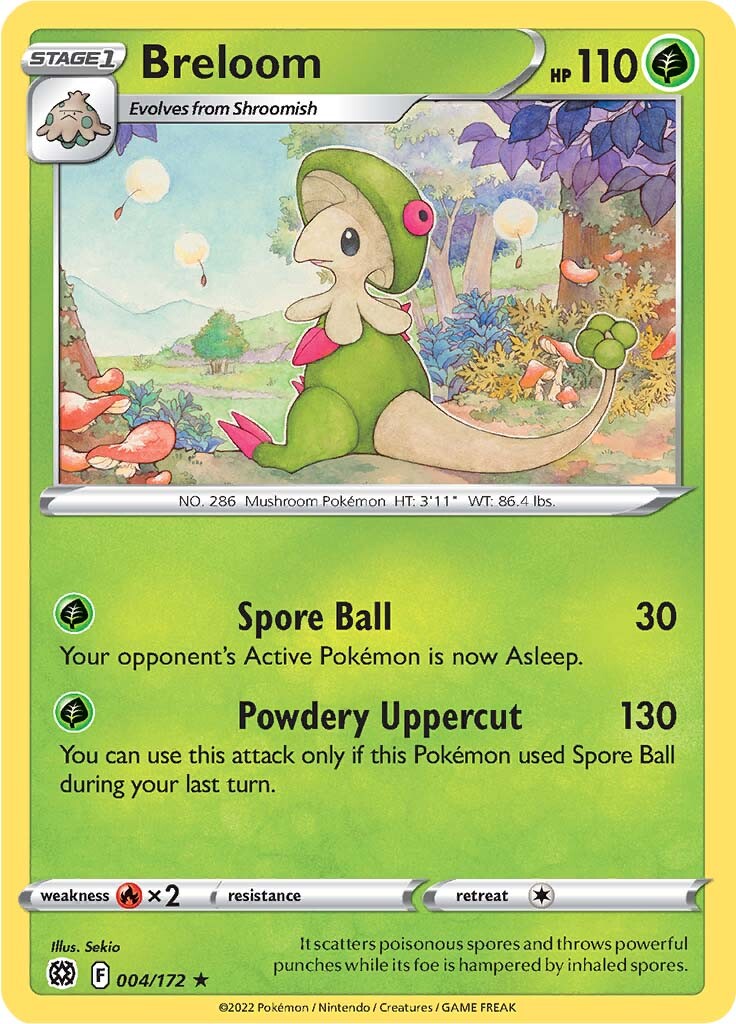 Breloom (004/172) [Sword & Shield: Brilliant Stars] | Galaxy Games LLC