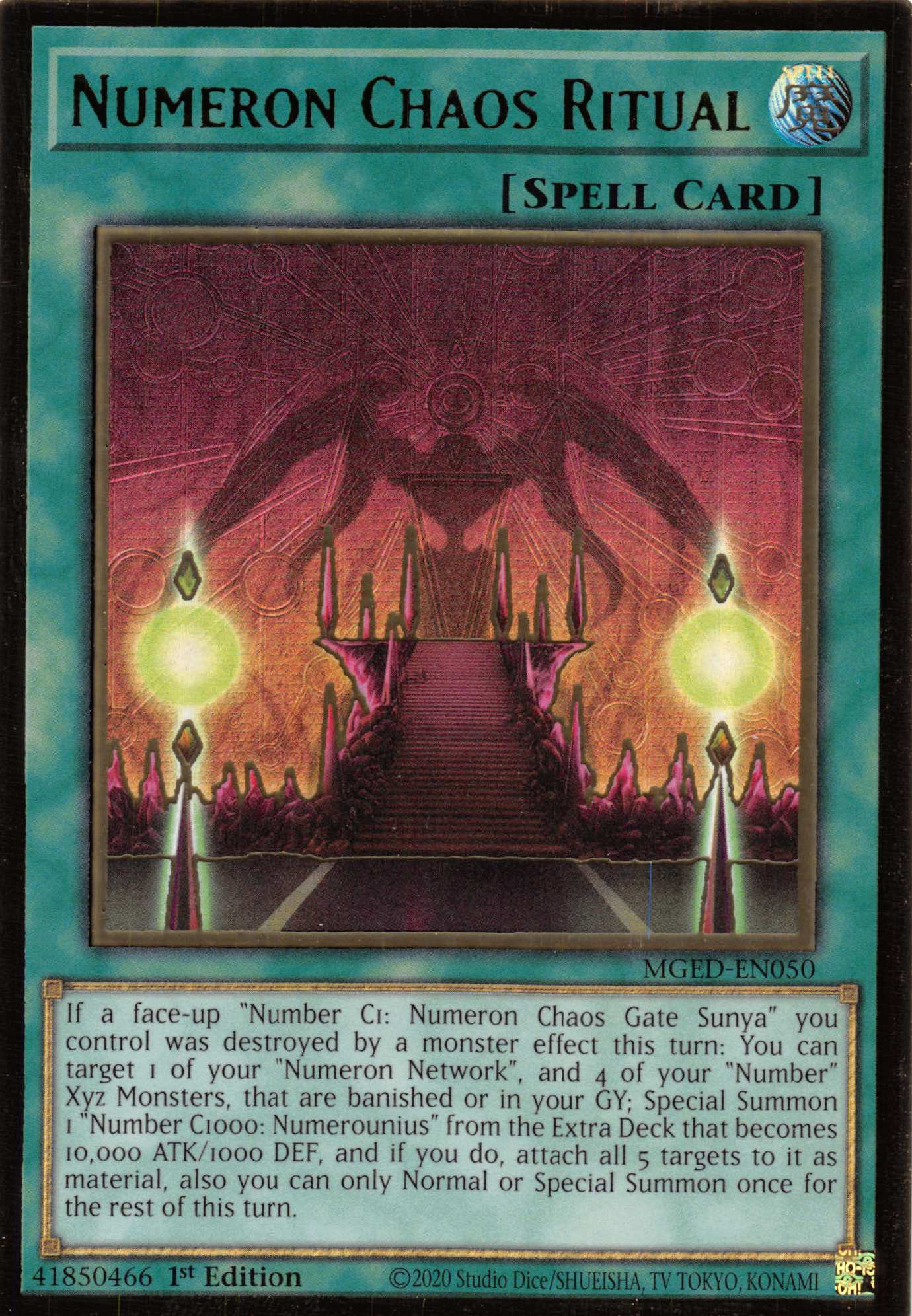 Numeron Chaos Ritual [MGED-EN050] Gold Rare | Galaxy Games LLC