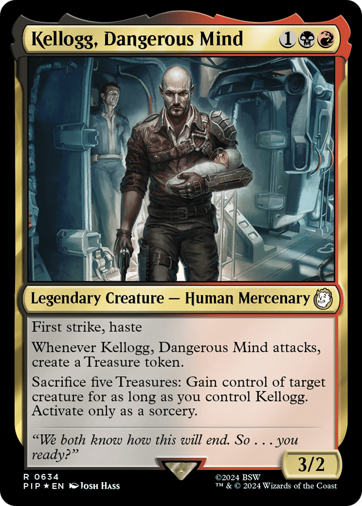 Kellogg, Dangerous Mind (Surge Foil) [Fallout] | Galaxy Games LLC